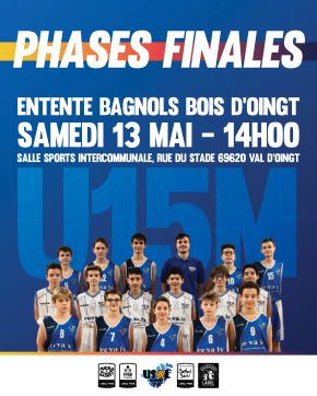 Phases finales U15M Salle Sports Intercommunale Val d'Oingt